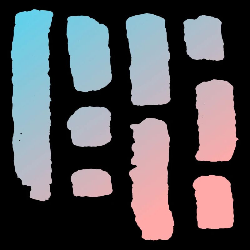 Stripe Fragment Pattern with Gradient - LOGO