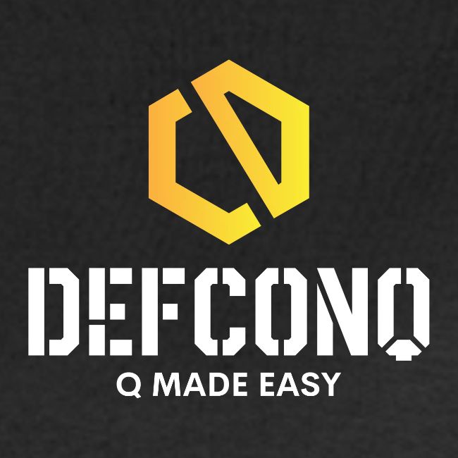 DefconQ white logo