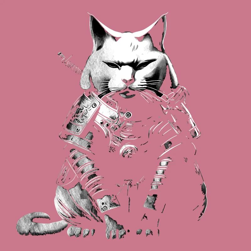 cool samurai cat