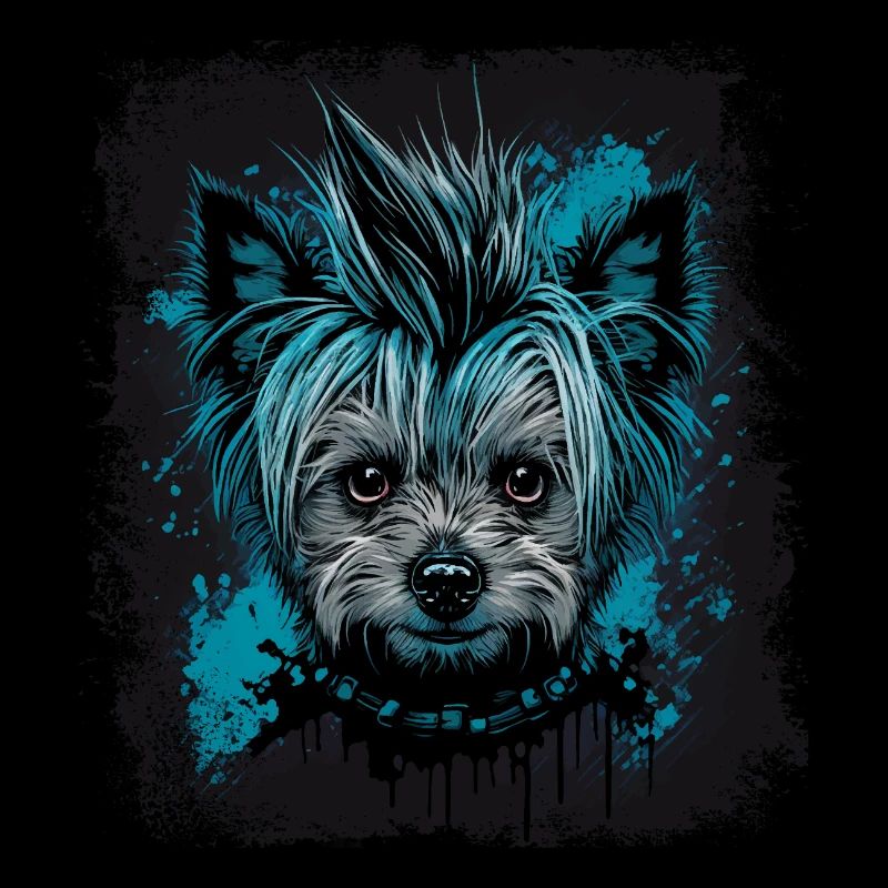 Punky Yorkshire Terrier