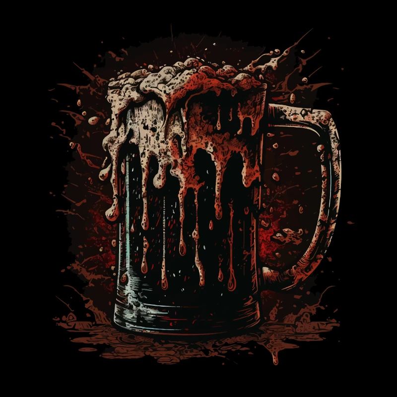 Drinking beer