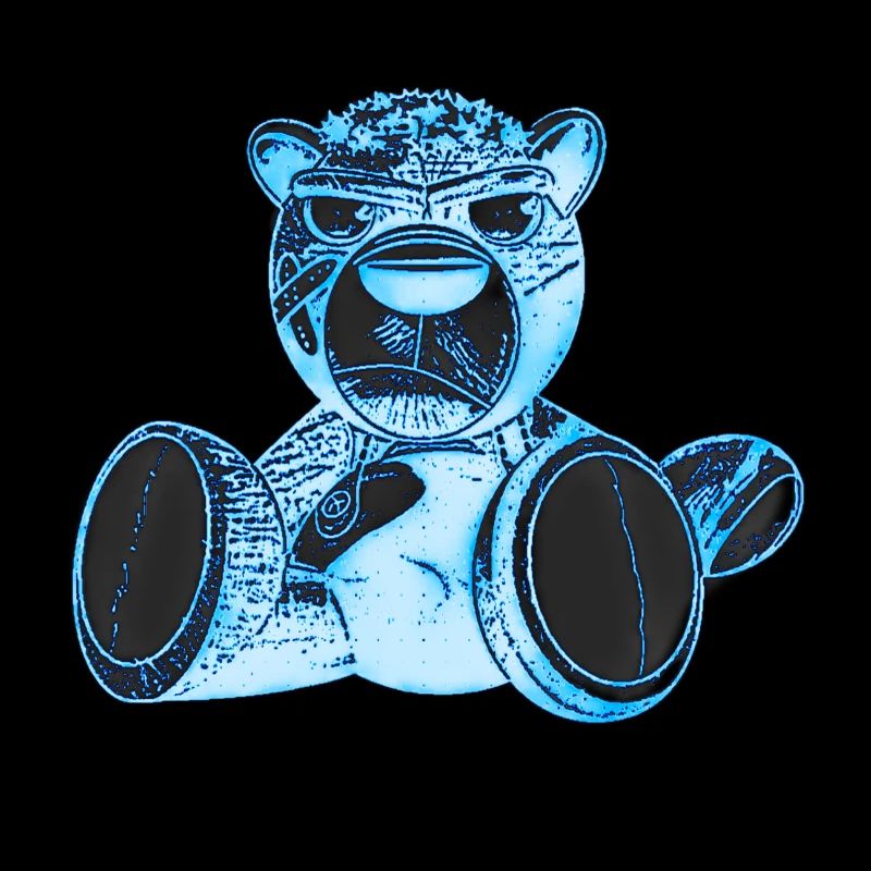 Creepy Teddy Blue