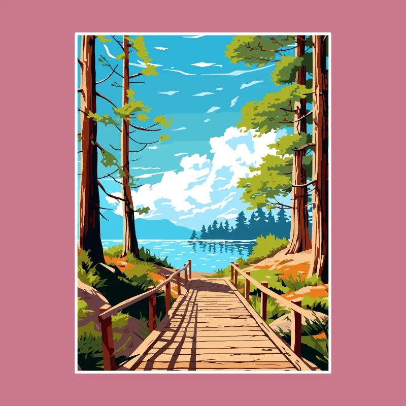 Parque Nacional Los Arrayanes Reiseposter