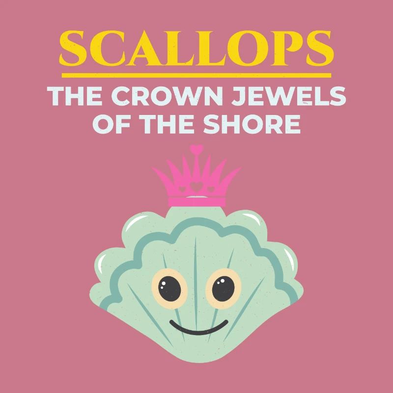 Scallop Seashells Collector Beachcomber Shellfish