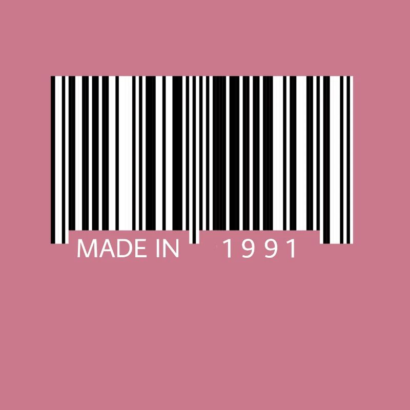 Made in 1991 Barcode Geschenk