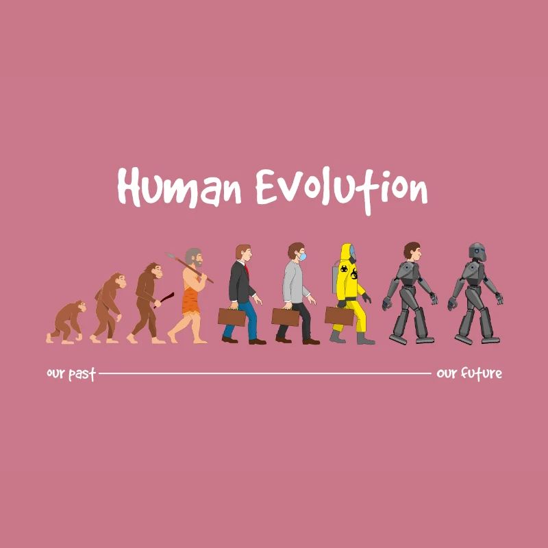 Evolution eine robotische Zukunft Dunkel