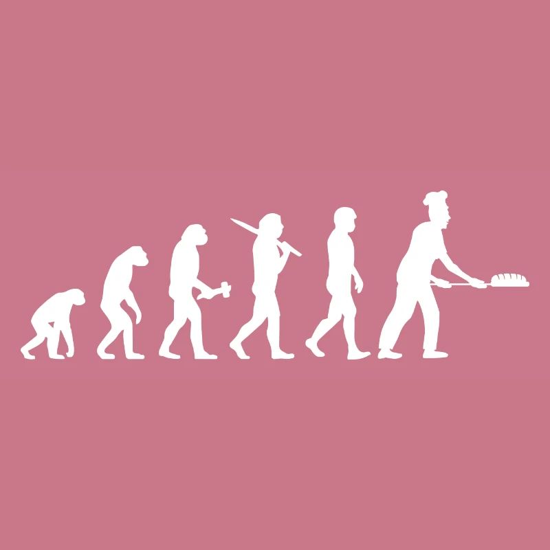 Bäcker Bäckerin Bäckerei Evolution Backen Geschenk