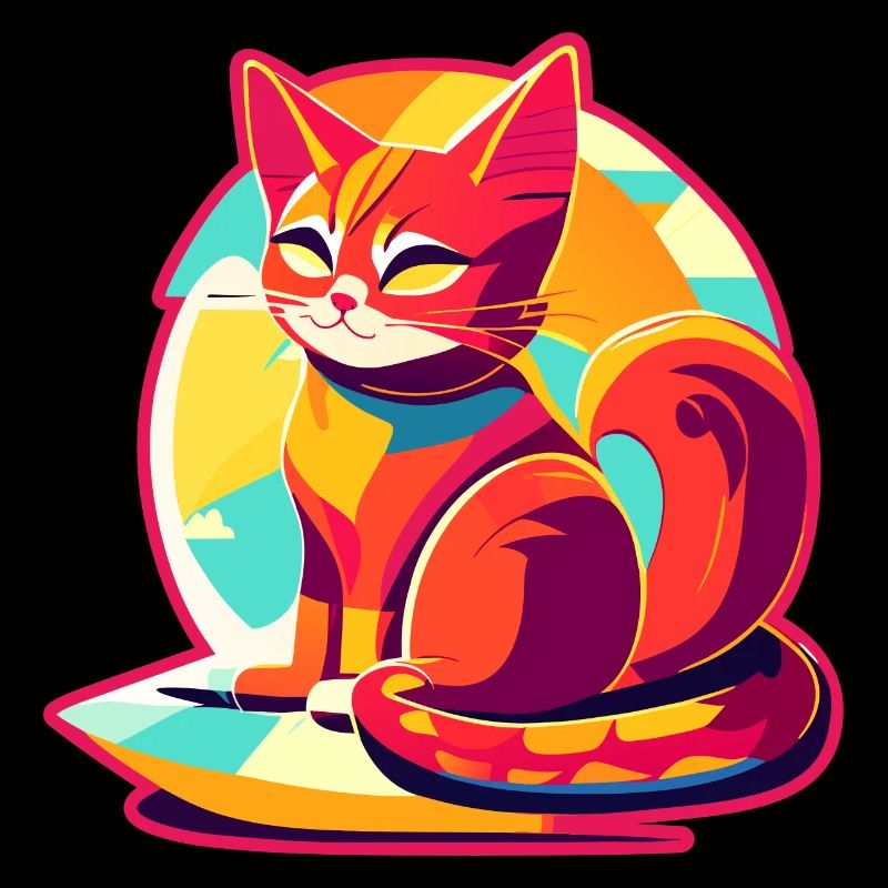 Cat on pillow