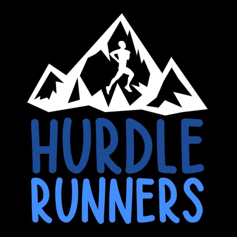 hurdle runner bleu et blanc