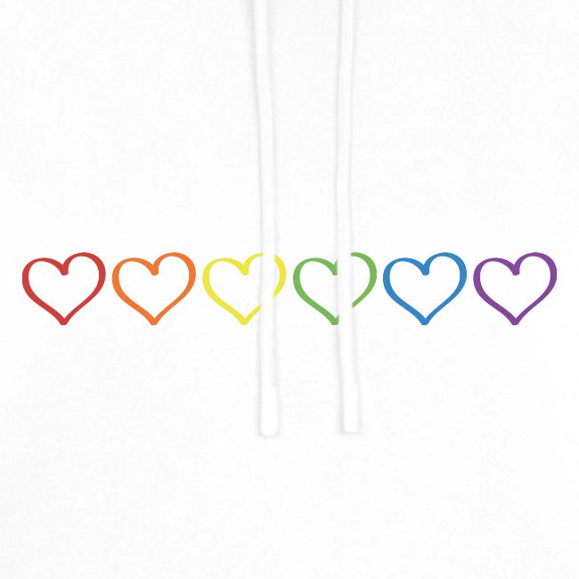 Pride Hearts Outline