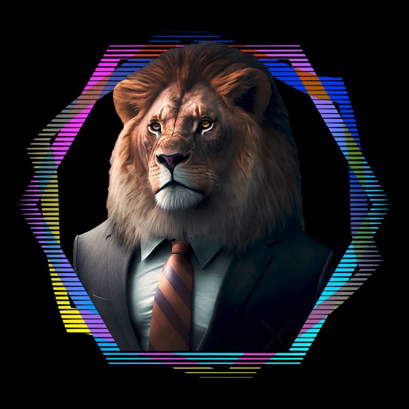 Lion in suit