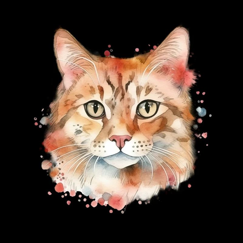 Chat rouge mignon et mignon