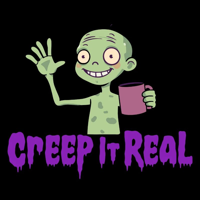 Funny Zombie Design "Creep It Real"