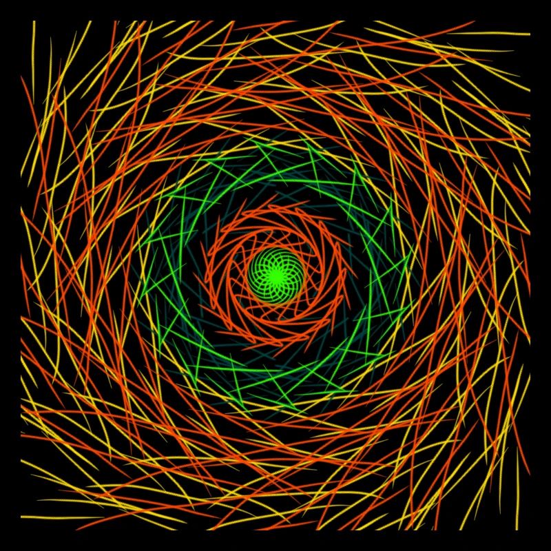Lignes concentriques abstraites