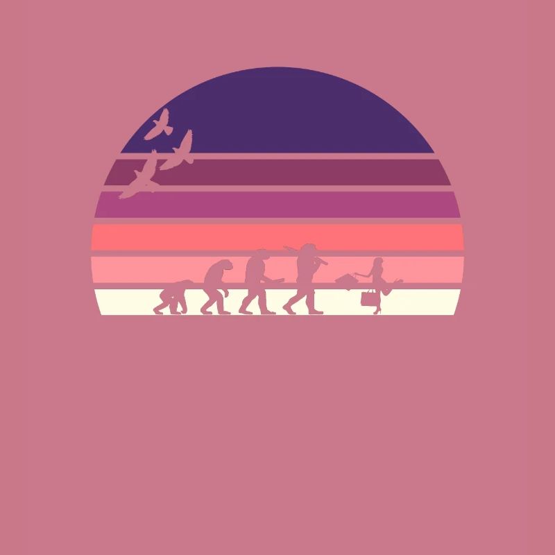 Retro Vintage Sunset Evolution EINKAUFEN
