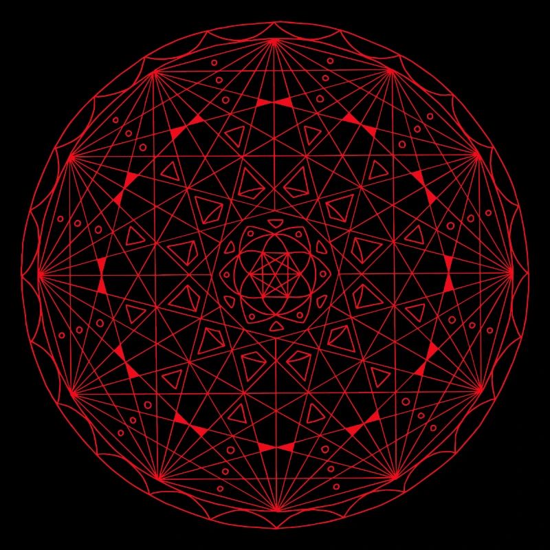 Interconnectedness rot - Mandala made with Love
