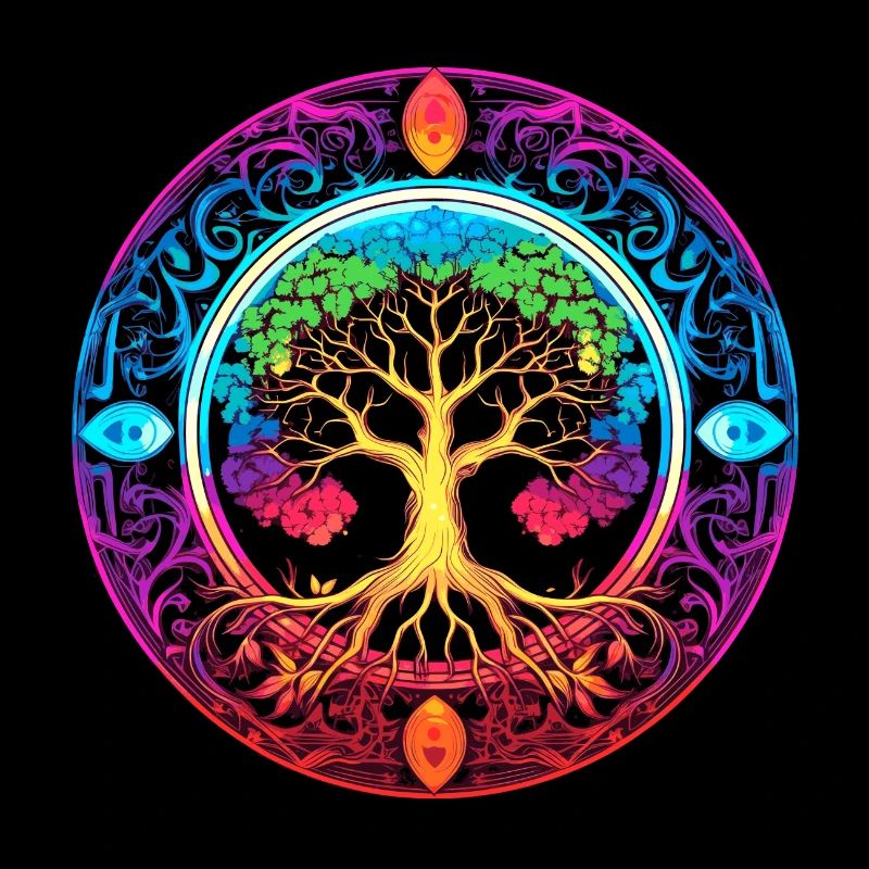 Chakra Mandala Baum des Lebens