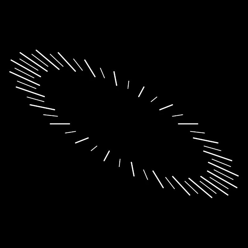 abstraktes Muster in Form einer Ellipse