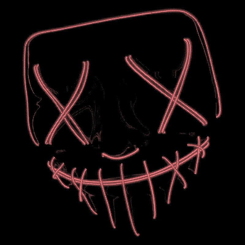 Neon Maske rot