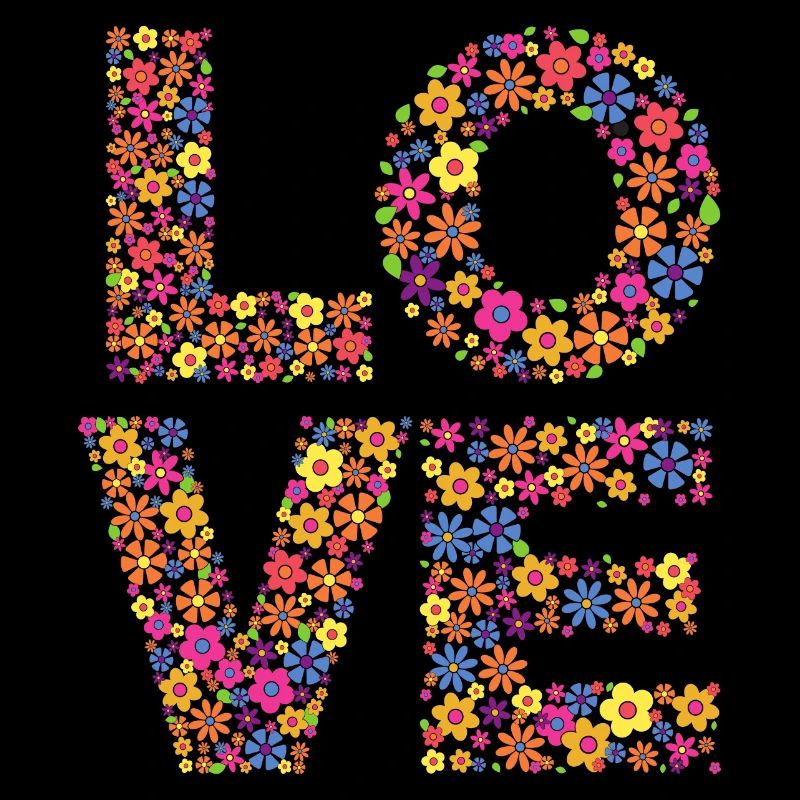 Conception de fleurs d’amour