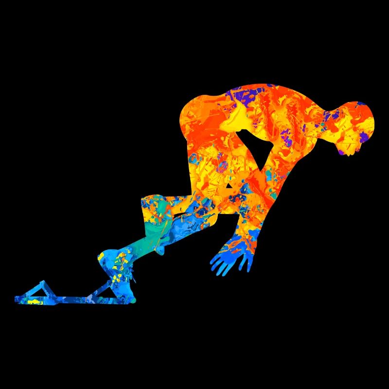 Sprint Sprinten Leichtathlet Geschenk