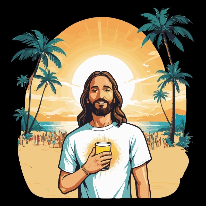 Jesus Sommer Illustration