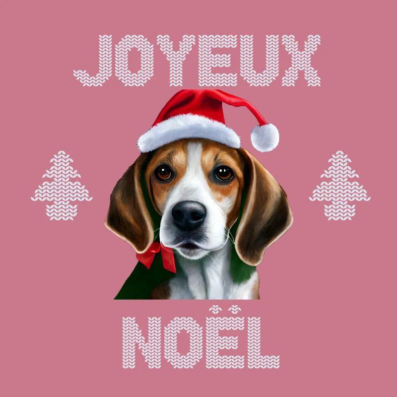 beagle joyeux noel pull de noël chien