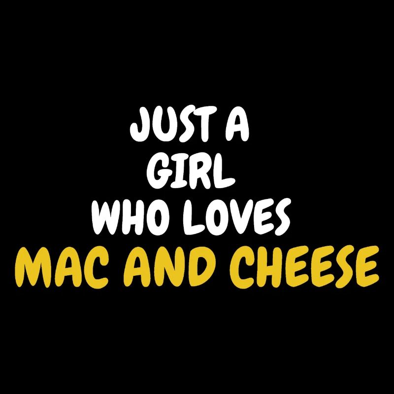 Nur ein Mädchen, das Mac und Käse Makkaroni liebt