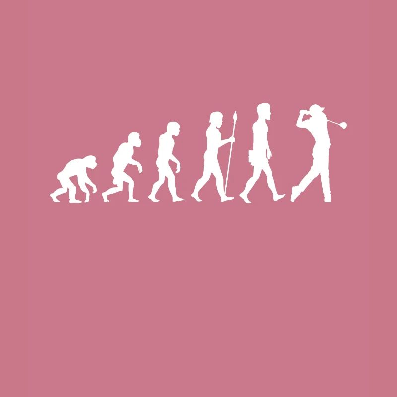Golf Evolution Golfer Caddy Geschenk Golfspieler
