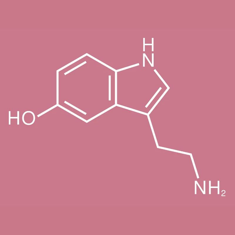 Sérotonine structure chimie bonheur