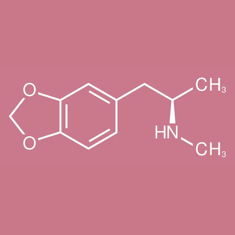 MDMA ecstasy molecule structural formula