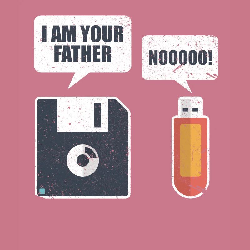 USB Floppy Disk Memory Computer Nerd Gift