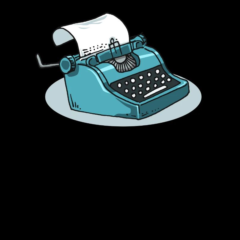 Typewriter Book Write Author Text Gift