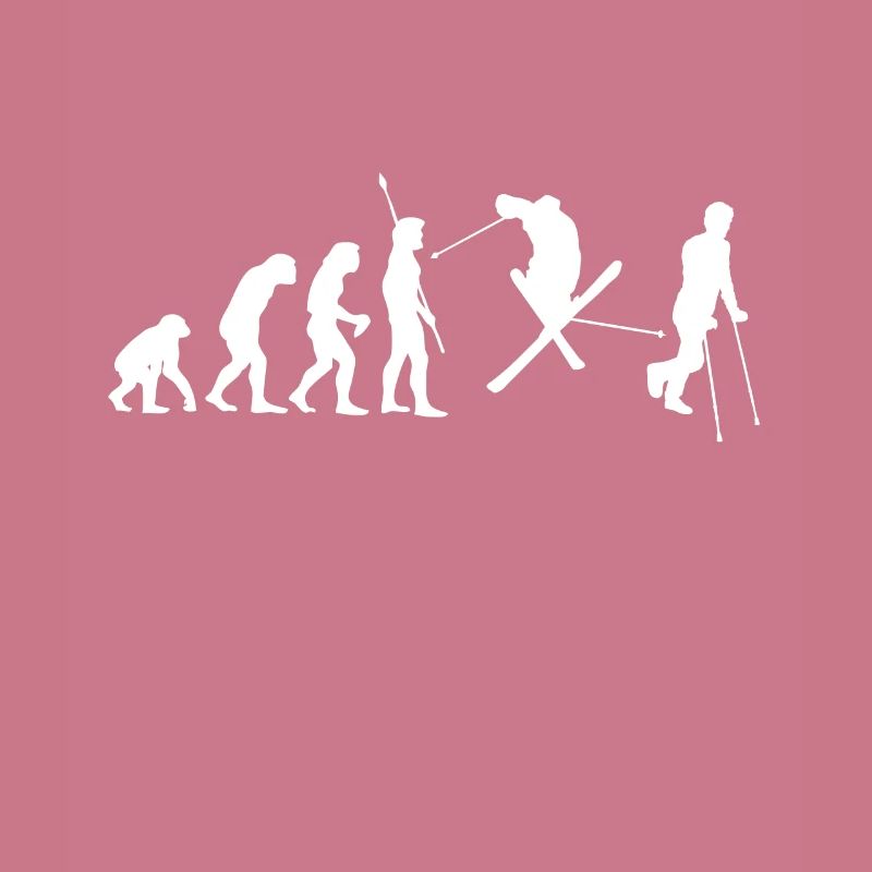 Funny Ski Evolution Winter Sports Fun Gift