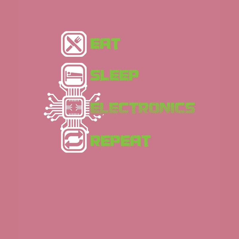 Essen Sie Schlaf Electronics Repeat Devices Transistor