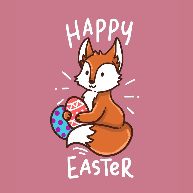 Fox - Vixen - Easter - Happy Easter - Gift