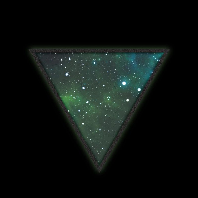 Space triangle pyramid shape gift