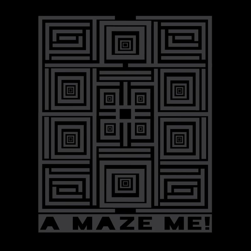 A Maze Me Labyrinth Illusion Pattern Graphic