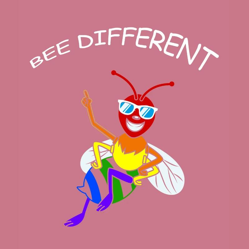Biene Be Different Gay Pride CSD Regenbogen