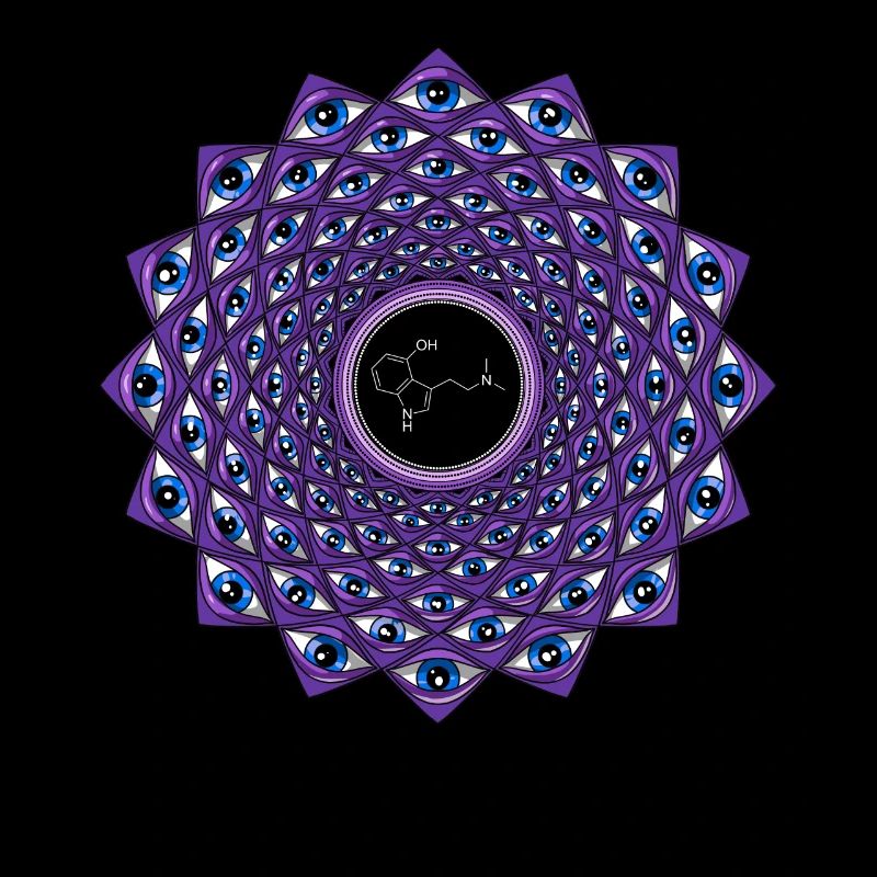 Voyage de molécule DMT psychédélique