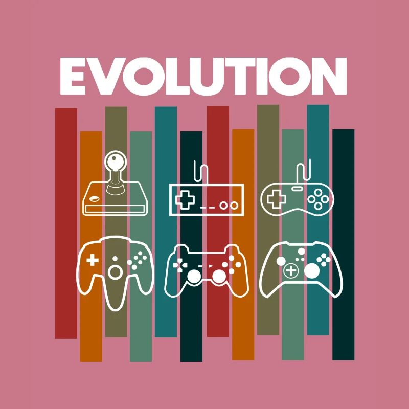 Retro Evolution Gamer Nerd lustiger spruch