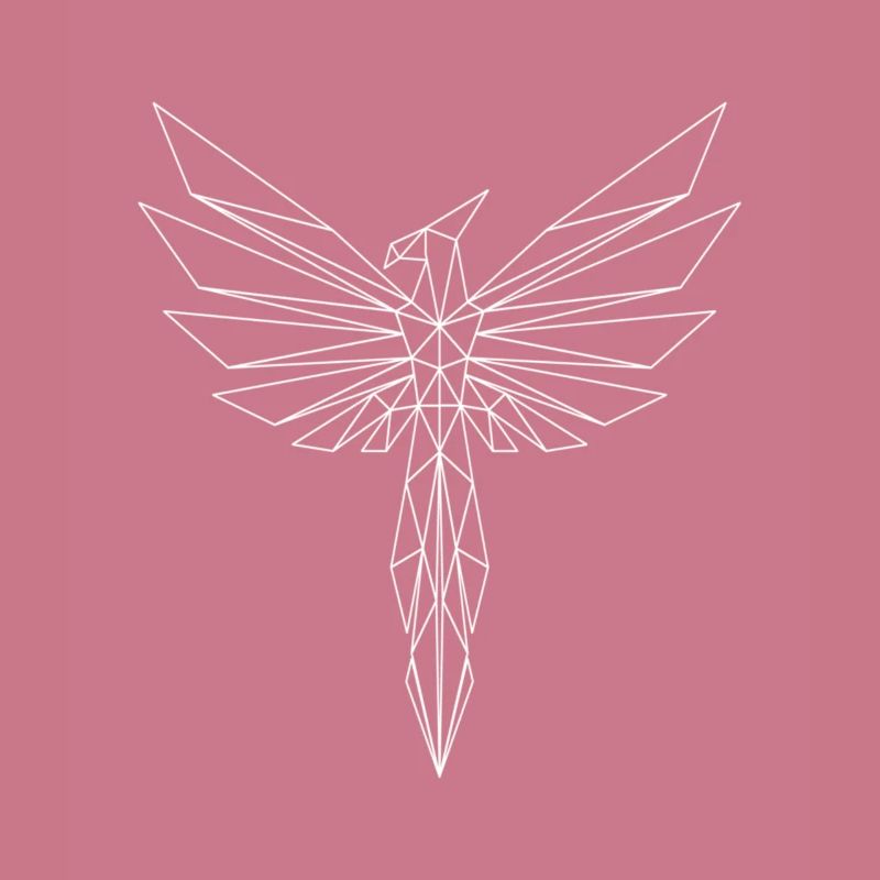 Cadeau de conception d'aigle oiseau phoenix phoenix polygone