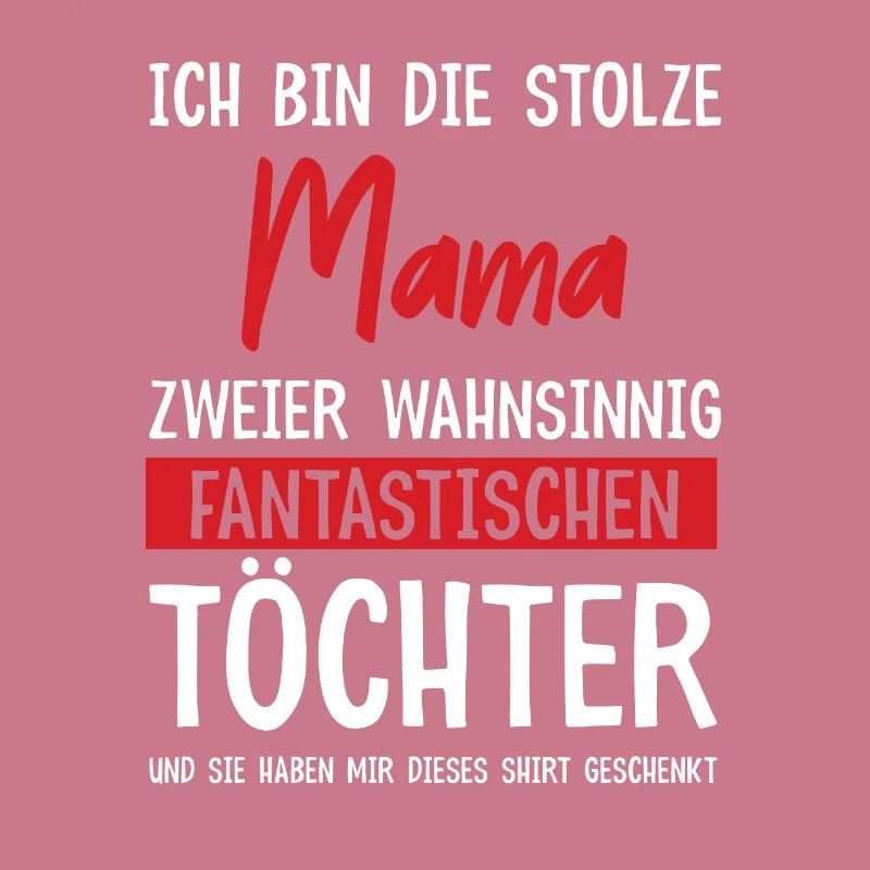 Stolze Mutter von 2 Kindern Muttertagsgeschenk