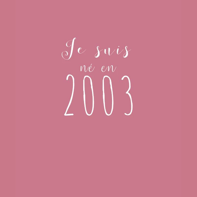 Ich wurde 2003 geboren.