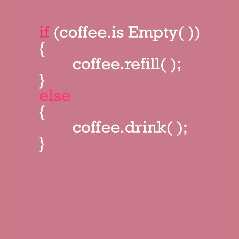 Programmcode Kaffee nachfüllen IT Entwickler
