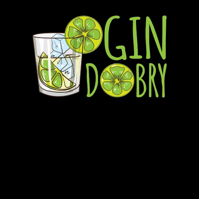 Gin Dobry Polish Pun Gin Glass Limes