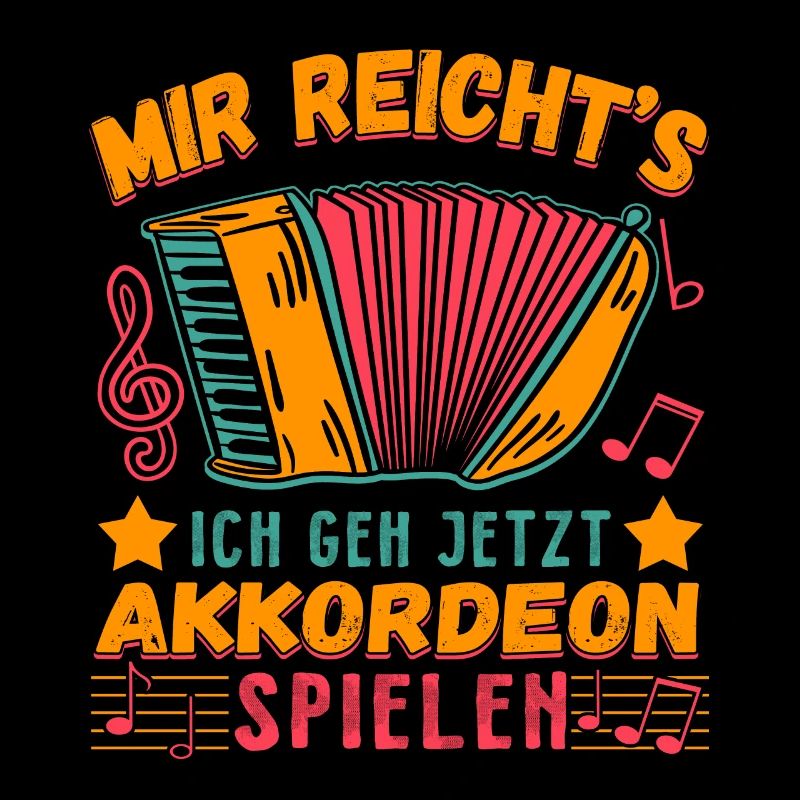 Ein Akkordeon mit Spruch