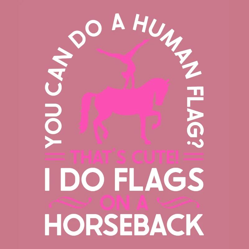 Voûter je fais des drapeaux à cheval