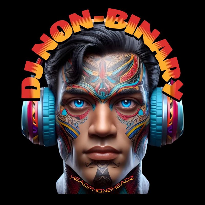 DJ NON-BINARY - Cool Human with Headphones!