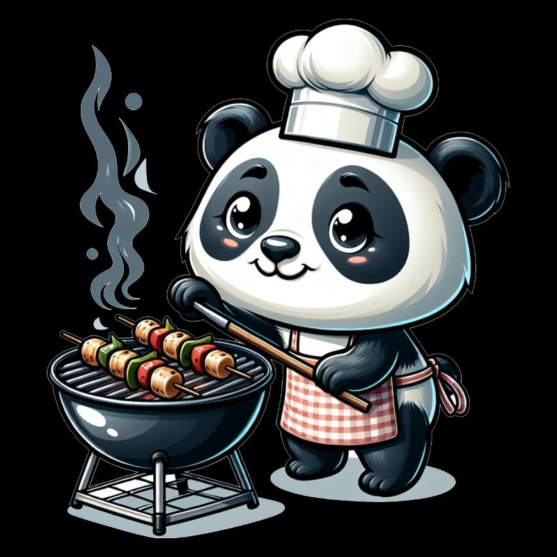 Cute BBQ Panda